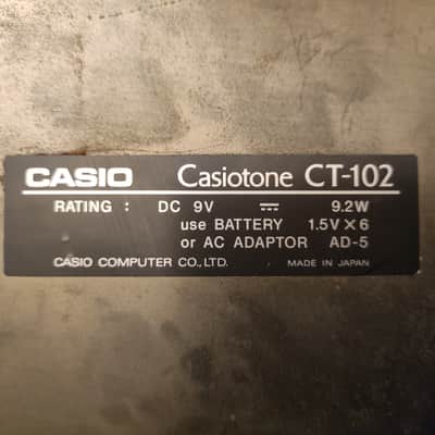 Casio Casiotone CT-102 Keyboard Synth 80s image 5
