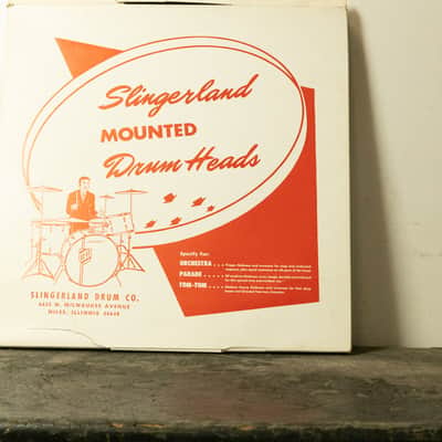 New Old Stock Slingerland 15" Smooth White Heavy Duty Batter Head image 2