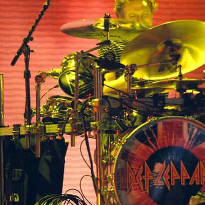 Rick Allen's Def Leppard, Hart Dynamics 8" Trigger Pad Hammered Chrome (RA #2069) 2000s, AUTOGRAPHED!! image 10