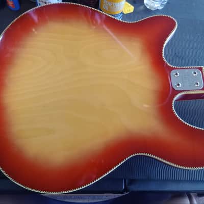 Salem Semi-Hollow Electric Guitar 1970s MIJ Burst *** FREE SHIPPING *** image 6