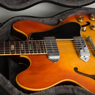 Gibson  ES-330TD Thinline Hollow Body Electric Guitar (1965), ser. #362047, black tolex hard shell case. image 13