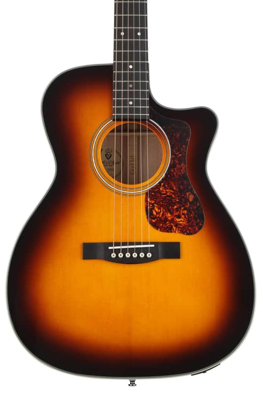 Guild OM-140CE Orchestra Acoustic-Electric Guitar - Antique Burst image 1