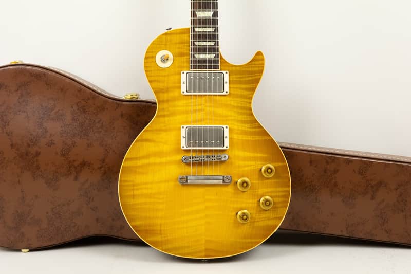 2021 Gibson Custom '59 reissue Les Paul Standard, Golden Poppy Burst image 1