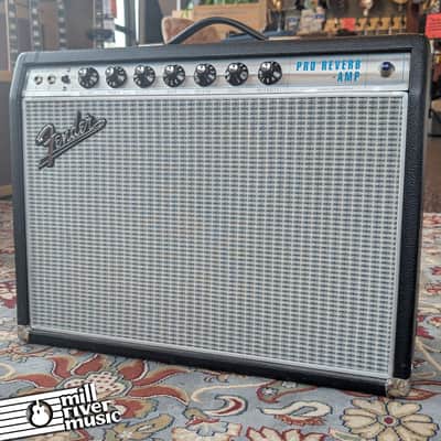 Fender '68 Custom Pro Reverb 40-Watt 1x12" Guitar Tube Combo Amp with Footswitch, Used image 1