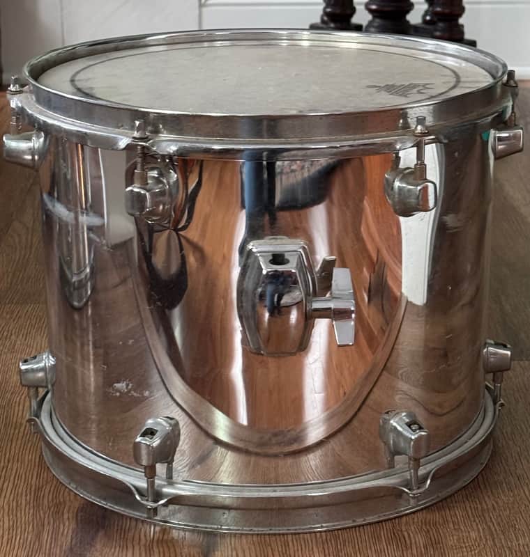 Mapex Mars 12" Rack Tom Drum Chrome Rewrap image 1
