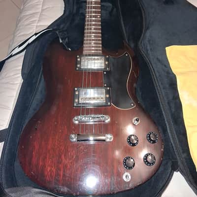 Made in Japan 70's by Matsumoku REFURBISHED MODIFIED AND REFRETTED Westminster SG walnut with UK Monty's Guitars wiring kit image 2
