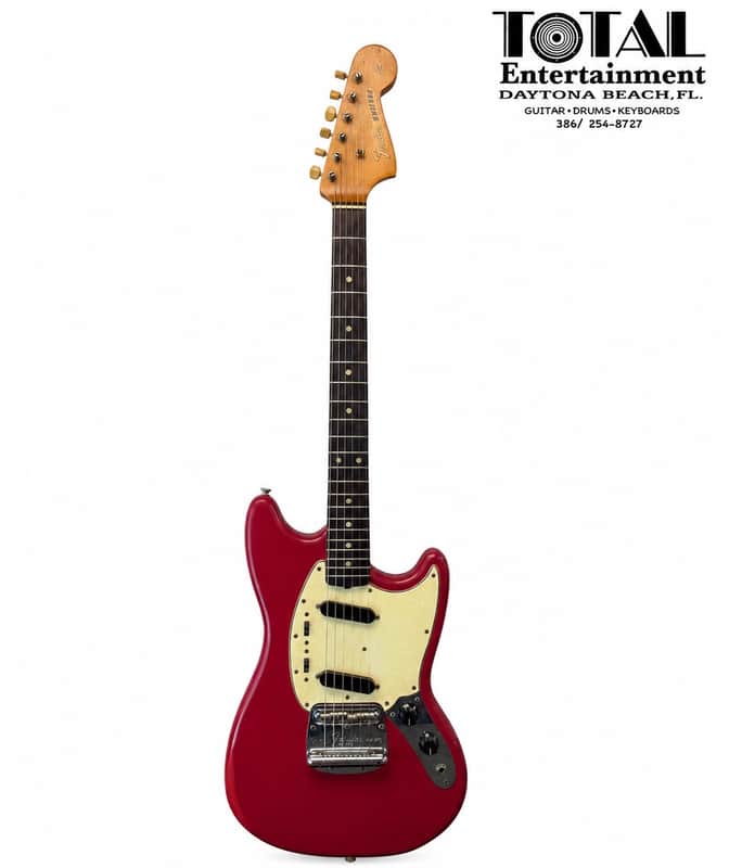 Fender Mustang Electric 1965, Red with Hardshell Case - Pre Owned image 1
