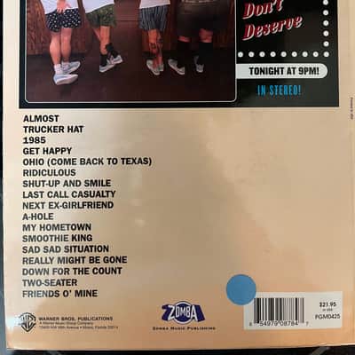 Bowling For Soup - A Hangover You Don'T Deserve - Guitar Tab / Tablature Book image 2