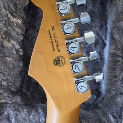 Fender American Ultra Luxe Stratocaster Floyd Rose HSS - Mystic Black image 7