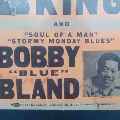 Vintage 1981 B.B. King and Bobby "Blue" Bland Longhorn Ballroom Globe Concert Poster! image 5