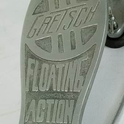 *Gretsch Floating Action Bass Drum Pedal Vintage 60s Round Badge Era OG +Beater* image 3