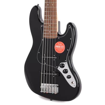 Squier Affinity Series Jazz Bass VI Black Metallic image 2