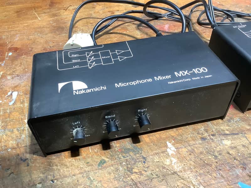 Nakamichi MX-100 Microphone Mixer + PS 100 Power supply | Reverb