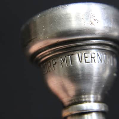 A Vincent Bach Corp Mt Vernon NY Cornet Bent Shaft Mouthpiece image 2