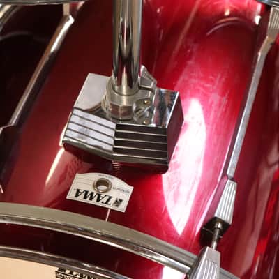 Tama RockStar-DX 4pc Drum Kit Set Maroon 22/16/13/12" image 12