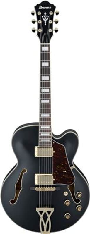 Ibanez Artcore AF75G Hollowbody Guitar Black Flat image 1