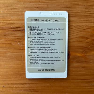 Korg Wavestation WPC-OAD Data Card image 2