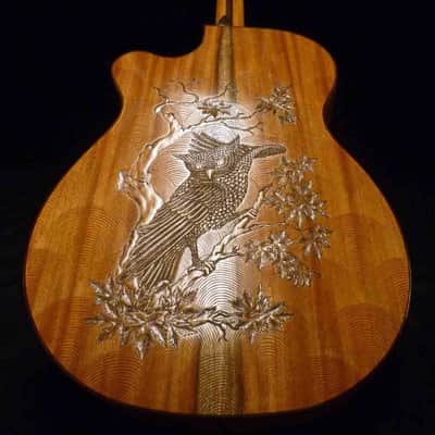 Blueberry Handmade Acoustic Guitar Jumbo Size - Alaskan Spruce and Mahogany - Built to Order image 10