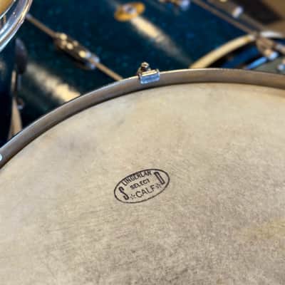 VINTAGE 1950's Slingerland JR Outfit in Blue Sparkle - 12x22, 8x12, 5.5x14 image 17