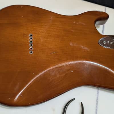 Fender Stratocaster Hardtail with 3-Bolt Neck, Maple Fretboard 1973 - 1977 - Walnut (Mocha) image 7