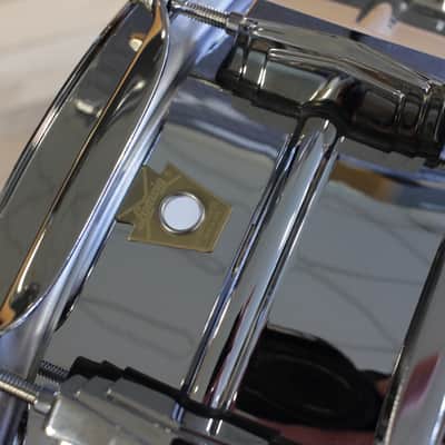 Ludwig LB400BN 14x5" Chrome over Brass Nickel Hardware image 5
