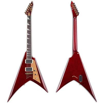 ESP LTD KH-V Kirk Hammett Signature Electric Guitar - Red Sparkle image 1
