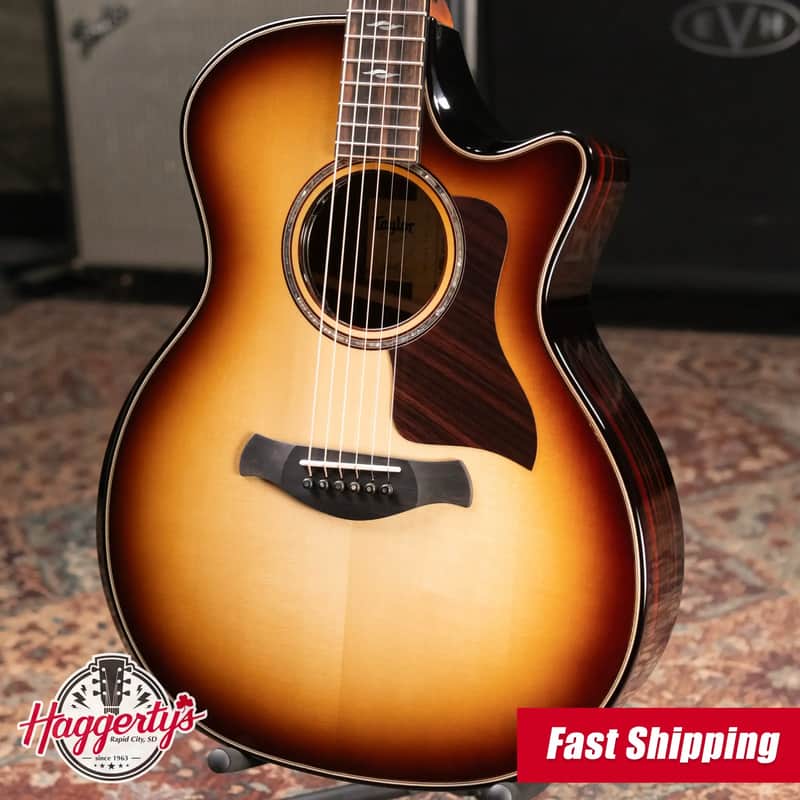 Taylor (1 of 42) Builder's Edition 814ce LTD Grand Auditorium Acoustic/Electric Guitar - Macassar Ebony with Hardshell Case image 1
