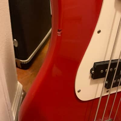 1993 Squier Precision bass - Maple fingerboard - Made in Korea - Red image 4