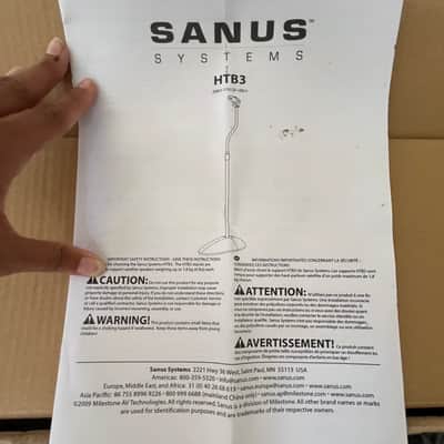 SANUS Adjustable Height Speaker Stands Set image 3