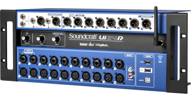 Soundcraft Ui24R 24-channel Digital Mixer/USB Multi-Track Recorder With Wireless Control - Free Shipping image 1