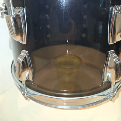 13" Ludwig  Vistalite tom - Smoke black, mid 70's image 7