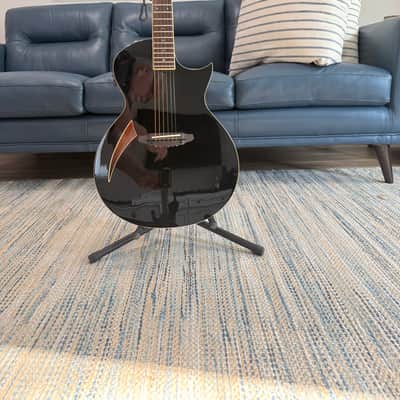 2017 ESP LTD TL-6 with Rosewood Fretboard in Black w/ Gig Bag (Very Good) image 2