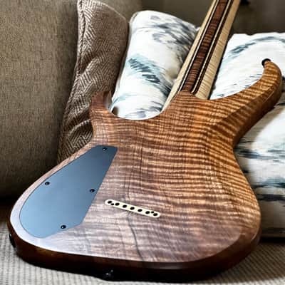 Carillion Polaris 7 Fan Fret - One Piece Old Stock Figured Walnut image 14
