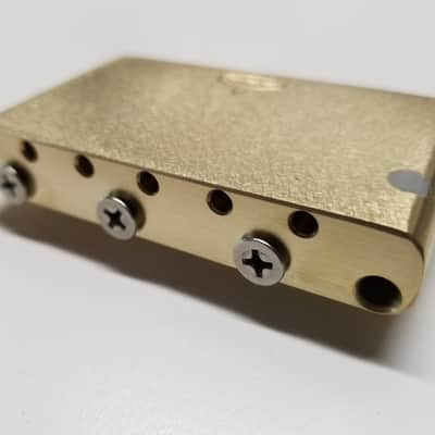 KGC MEGA-MASS Brass Tremolo Block - MIM Stratocaster - 2-1/16" Spacing-  Usually Custom Order! image 3