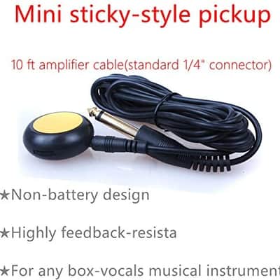 Acoustic Guitar Pickup, Piezo Contact Microphone Transducer for Ukulele, Violin, Mandolin, Kalimba image 4