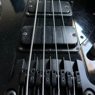Greco TB-700 Thunderbird Bass Black 1980s MIJ with Hipshot SuperTone Gibson Bridge + Gibson Thunderbird Case image 19