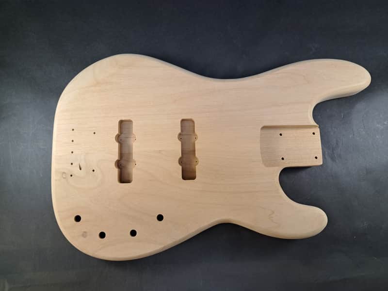 Unfinished Alder P bass J/J guitar body - fits fender necks J2503 image 1