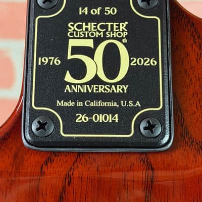 Schecter USA Custom Shop CET 50th Anniversary Electric Guitar - Golden Anniversary  (14 out of 50) image 14