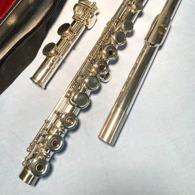 Jupiter Intermediate Flute w/Solid Silver Head-Model 611R-Overhauled-Bright Tone! image 4