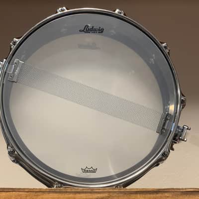 Ludwig LB416 Black Beauty 5x14" 10-Lug Brass Snare Drum New image 8