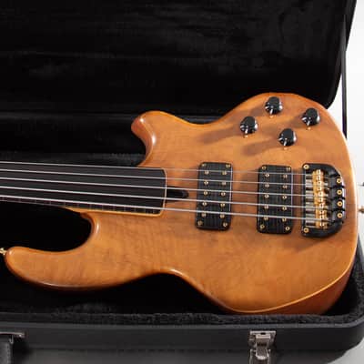 1992 Wal Mk2 5-String Fretless Bass – Walnut Facings, Ebony Board image 1
