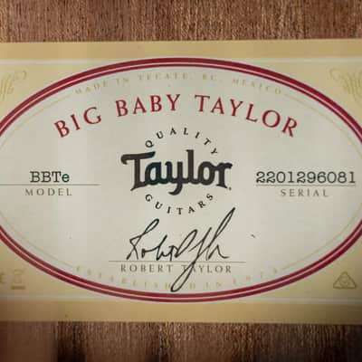 Taylor BBTe Big Baby Taylor Acoustic/Electric Guitar with Gig Bag image 15