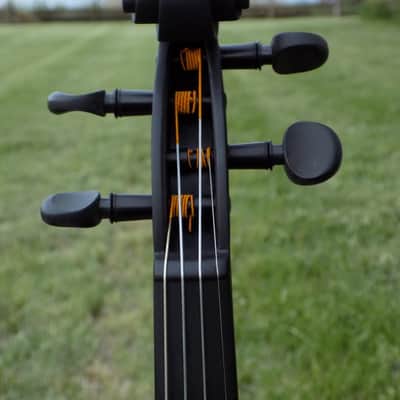 Glasser AEX Carbon Composite Acoustic Electric 4-String Violin 4/4 size 2020s Gun Metal image 14