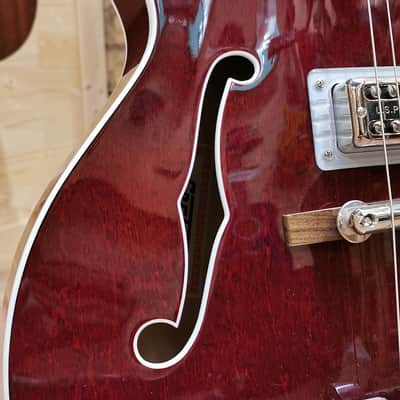 Gretsch G6119T Players Edition Tennessee Rose MIJ - Rosewood Fingerboard, Dark Cherry Stain image 9