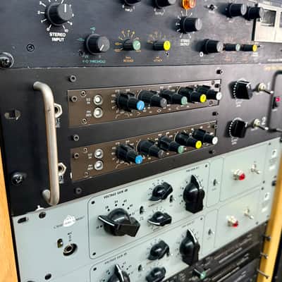 Audix 35102 Micpre EQ racked channel pair 1970 - Neve 33114 original vintage uk BBC discrete analog preamplifier image 2