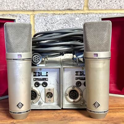 Neumann U67 Large Diaphragm Multipattern Tube Condenser Microphone - Matched pair, consecutive serials image 5