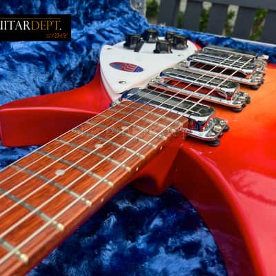 ♚ PRISTINE ♚ 2017 RICKENBACKER 350V63 Liverpool ♚ LUSH DEEP FIREGLO !♚ 6.2 LBS !♚ TOASTERS♚SAVE ££s. *360*330*325 image 10