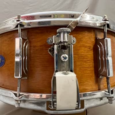 Leedy Utility Mahogany 5.5”x 14” Snare Drum with Hard Shell Case image 4