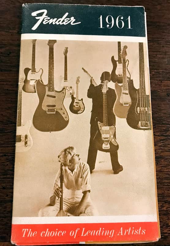 Original Vintage 1961 Fender Fold-Out Catalog image 1