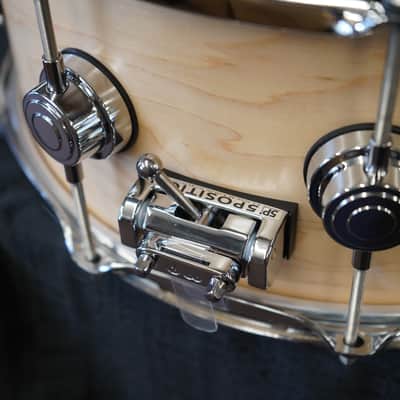 DW USA Collectors Series 6.5x14" Pure Maple SSC Shell With Ring's Snare Drum - Natural Satin Oil w/ Chrome Hardware | DRX26514SSC image 10